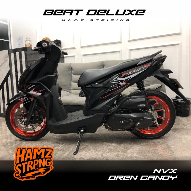 Striping Transparan Beat Deluxe Speciale NVX Candy Konsep Abubulux