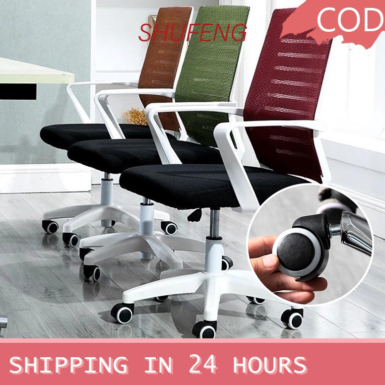 ART R55N Set Roda Kursi Kantor Tancap Karet dengan List Putih  Castor  Roda Tancap Kursi Kantor LAPI