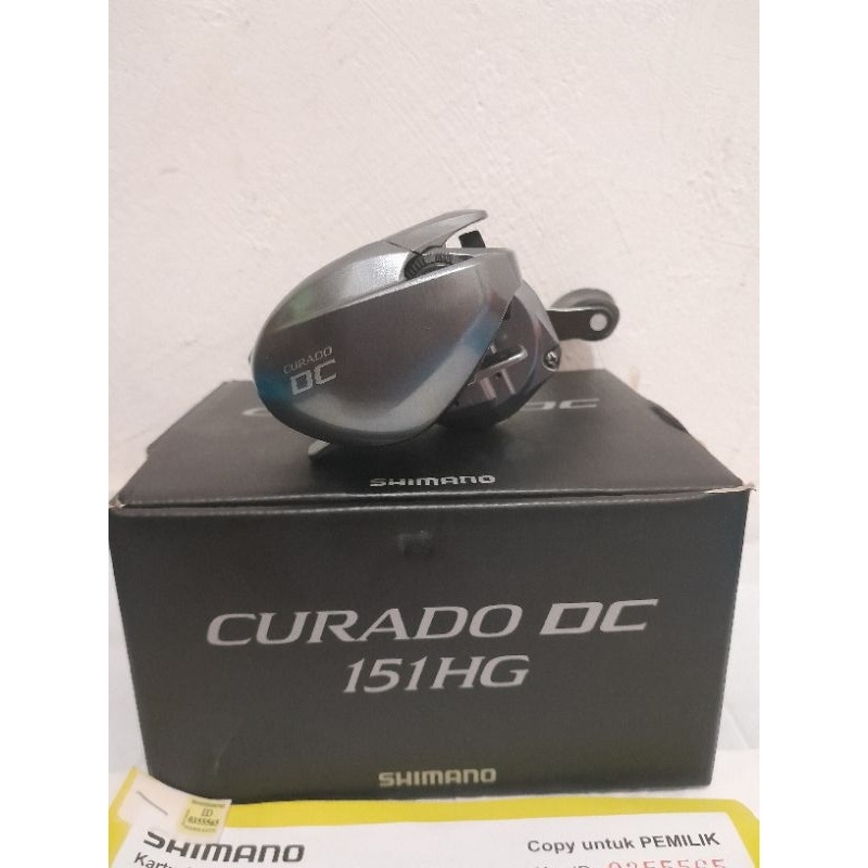 reel shimano curado dc 151hg bekas(second)