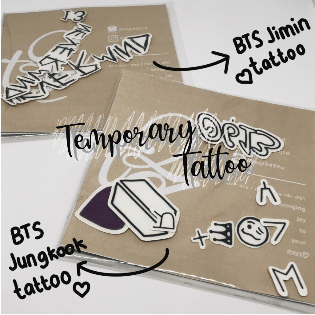 BTS Member Edition Temporary Tattoo
