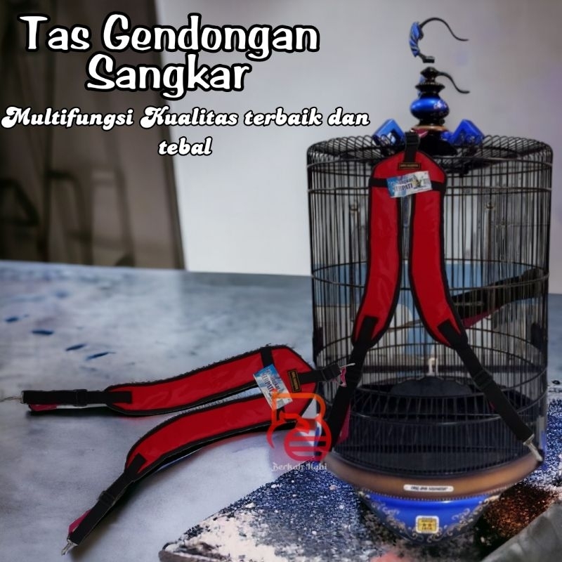 Tas tali gendongan sangkar burung gendongan dondang tas tali kandang merpati tas sangkrip gendongan 