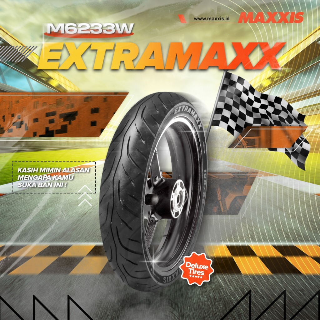 Ban Luar Tubeless MAXXIS EXTRAMAXX 90/80-17