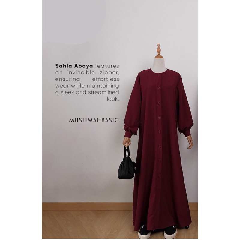 preloved muslimah basic sahla abaya