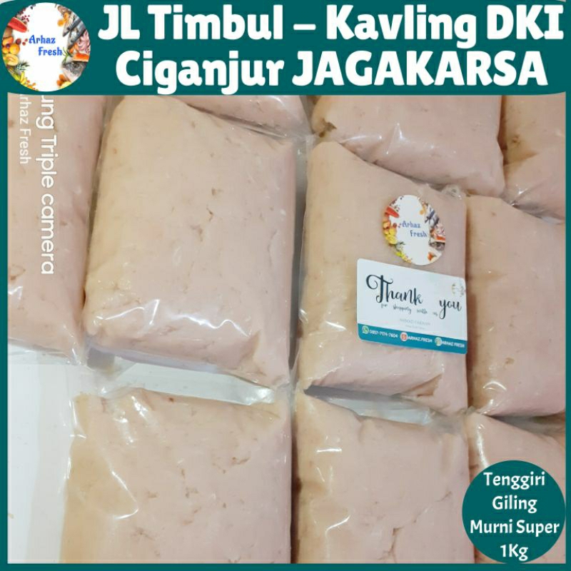 

Tenggiri Giling MURNI PREMIUM 1Kg / Tenggiri untuk Pempek Tekwan Siomay Otak² Bakso Ikan / Tenggiri Giling Super 1 Kg / Tenggiri Giling Tanpa Campuran / Tenggiri Giling Premium - 1000 gram 1000gr 1000g 1000gram 1000 gr 1000 g