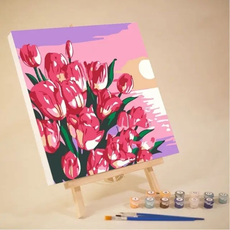 

Painting By Number Kit 20x20cm With Frame