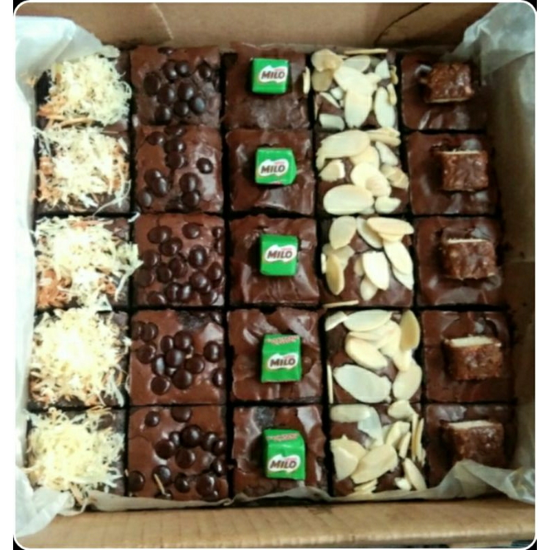 

fudgy brownies Milo sekat