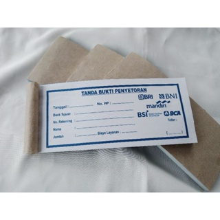 

COD. MIN. ORDER 5 Pcs. NOTA BUKTI PENYETORAN MULTI BANK / KOPERASI BRILINK