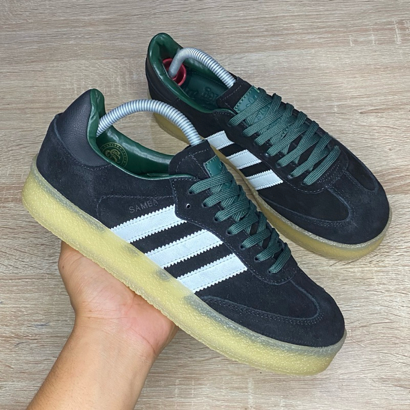 SEPATU SECOND ADD4S SAMB4 x CL@RKS x KITH 8th STREET BLACK