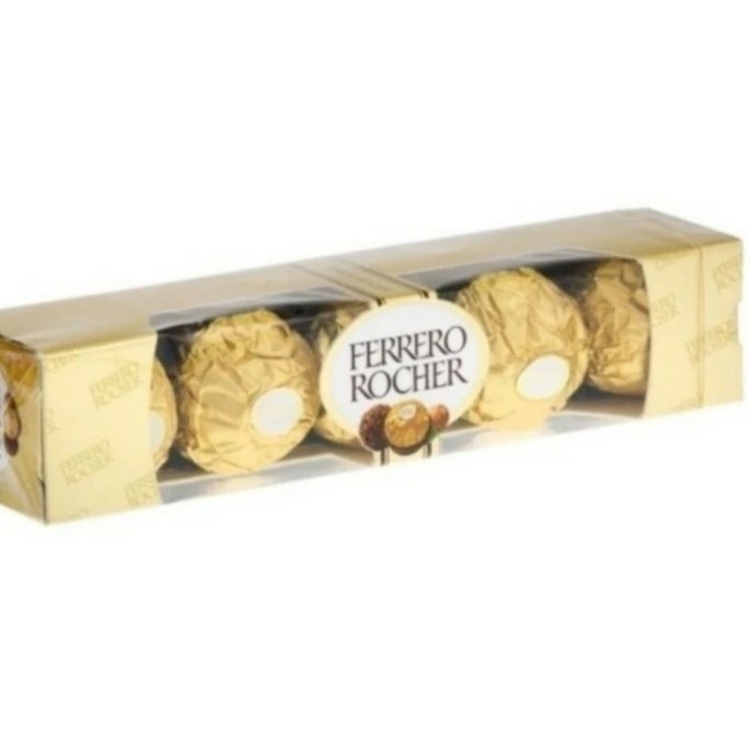 

Ferrero Rocher Chocolate T5 Isi 5 Pcs Kado Cokelat Valentine Free Kartu Ucapan.