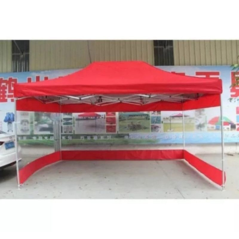 TENDA LIPAT PREMIUM UK 3X4,5+DINDING 3 SISI KETEBALAN BESI 1,2MM