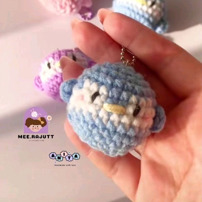 Keychain Amigurumi pinguin | gantungan kunci pinguin | gantungan kunci rajut