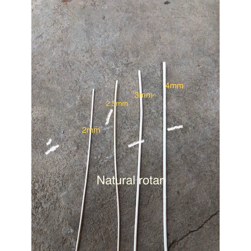 Bahan rotan pitrit bulat, berbagai ukuran