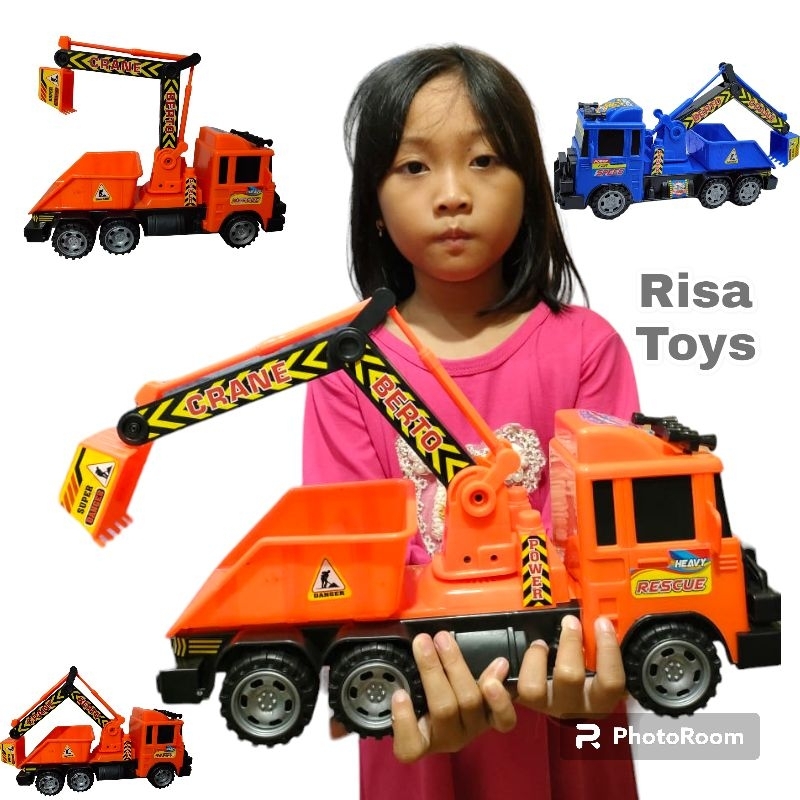 MAINAN SUPER TRUCK KERUK UKURAN BESAR (FREE WHEEL) BP 6085