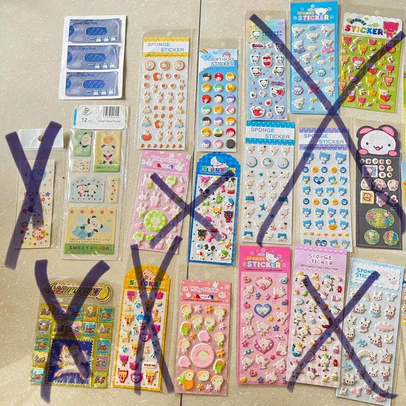 

stiker jepang sticker korea stiker anak stiker lucu mainan stiker bening
