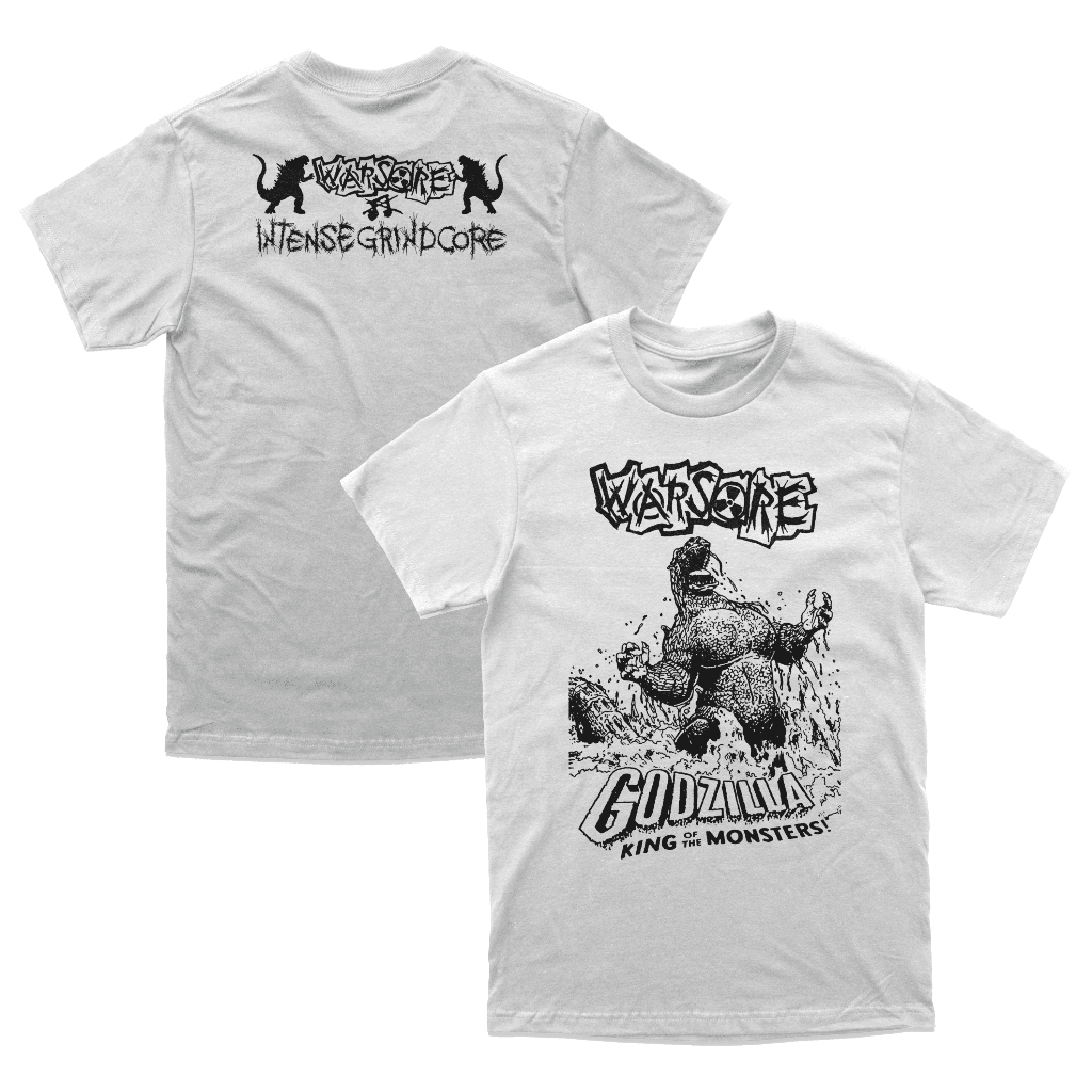 Kaos Tshirt Baju Band Warsore Grindcore "Godzilla" Merchandise