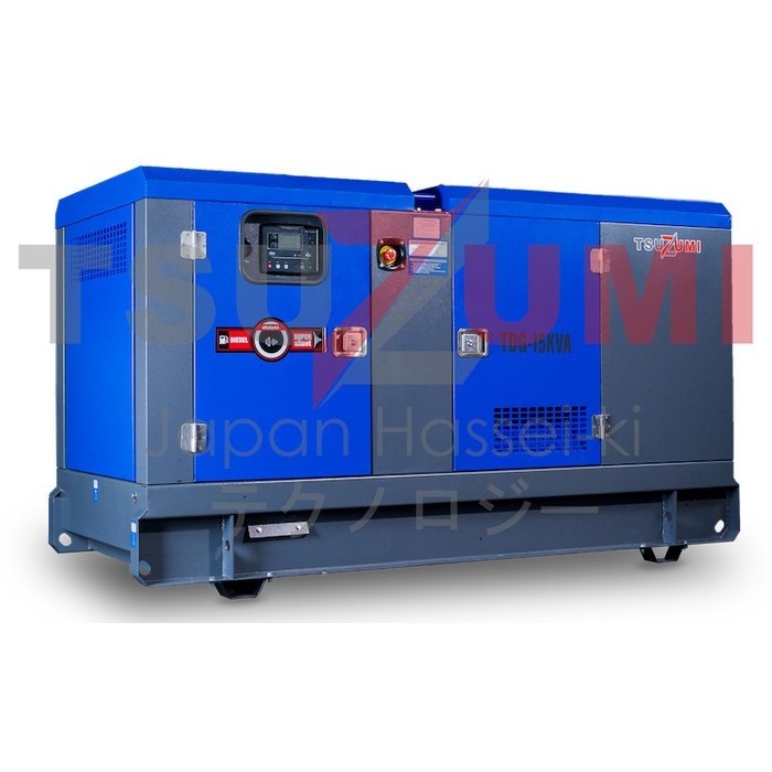 Genset 15 kva Silent diesel radiator Tsuzumi TDG 15 KVA 3 PHASE