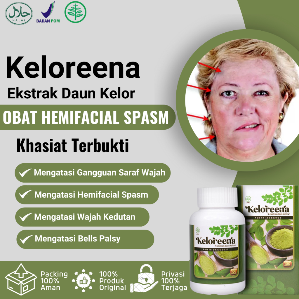 Obat Gangguan Saraf Wajah, Hemifacial Spasm, Wajah Kedutan Sebelah Separuh, Neuralgia Trigeminal, Be