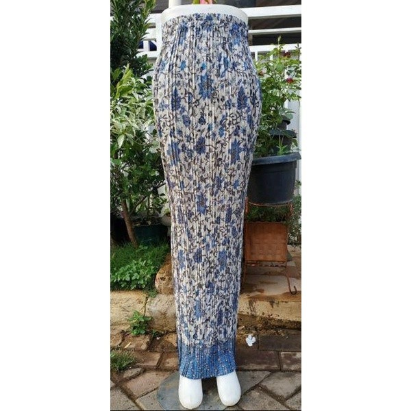 ROK PLISKET BATIK / ROK PLISKET / BAWAHAN KEBAYA / ROK TANJUNG BIRU