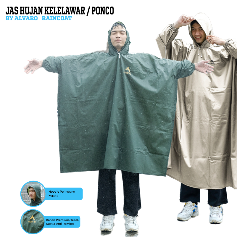 Jas Hujan Kelelawar Ponco Atasan Alvaro PVC