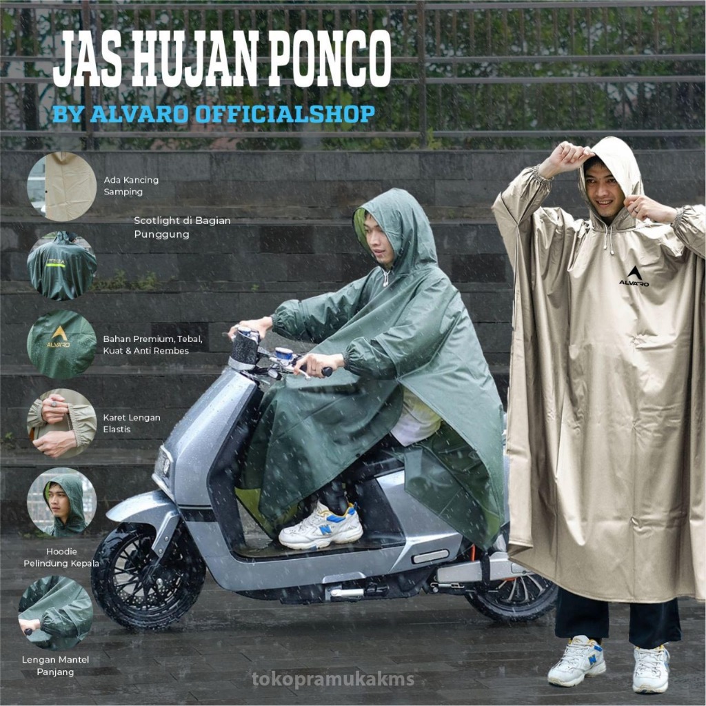 Jas Hujan Ponco Kelelawar Alvaro