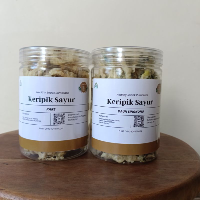 

Rumafaza Keripik Sayur Gluten Free 800 ml Jamur Tiram Pare Seledri Daun Singkong Gurih Kripik Cemilan Sehat Diet Bebas Gluten