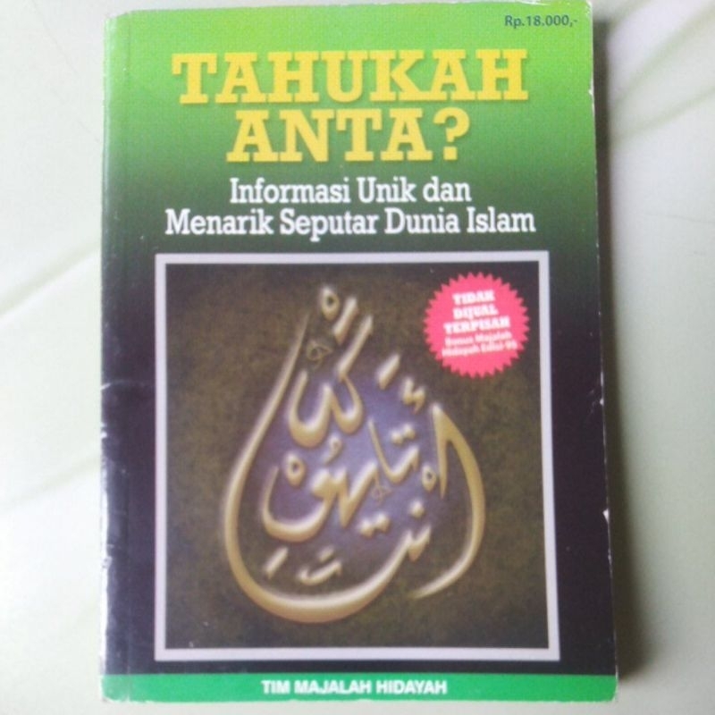 Buku Agama Islam Tahukah Anta? Informasi Unik dan Menarik Seputar Dunia Islam