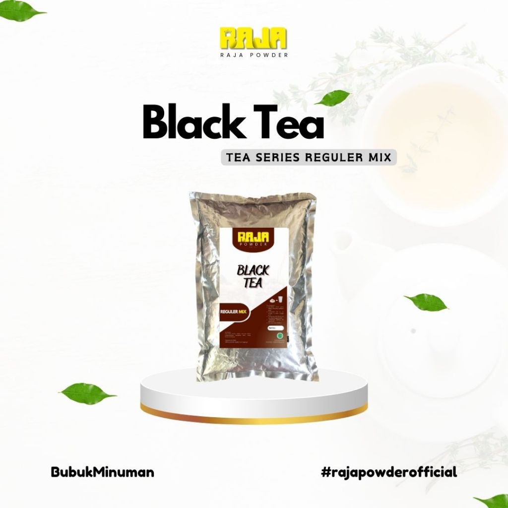 

Bubuk Tea Original Hitam Bubuk Minuman Teh Black Hitam Powder 1 kg / 1000 gram