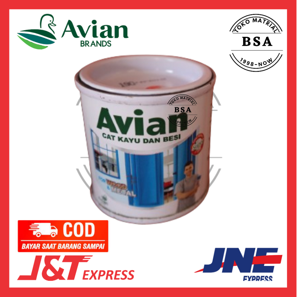 CAT AVIAN KAYU BESI 100 CC / CAT MINYAK KECIL BESI KAYU TEMBOK PVC TRIPLEK 100ML