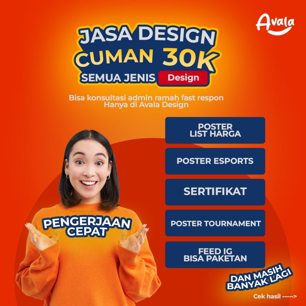 JASA DESIGN POSTER MURAH