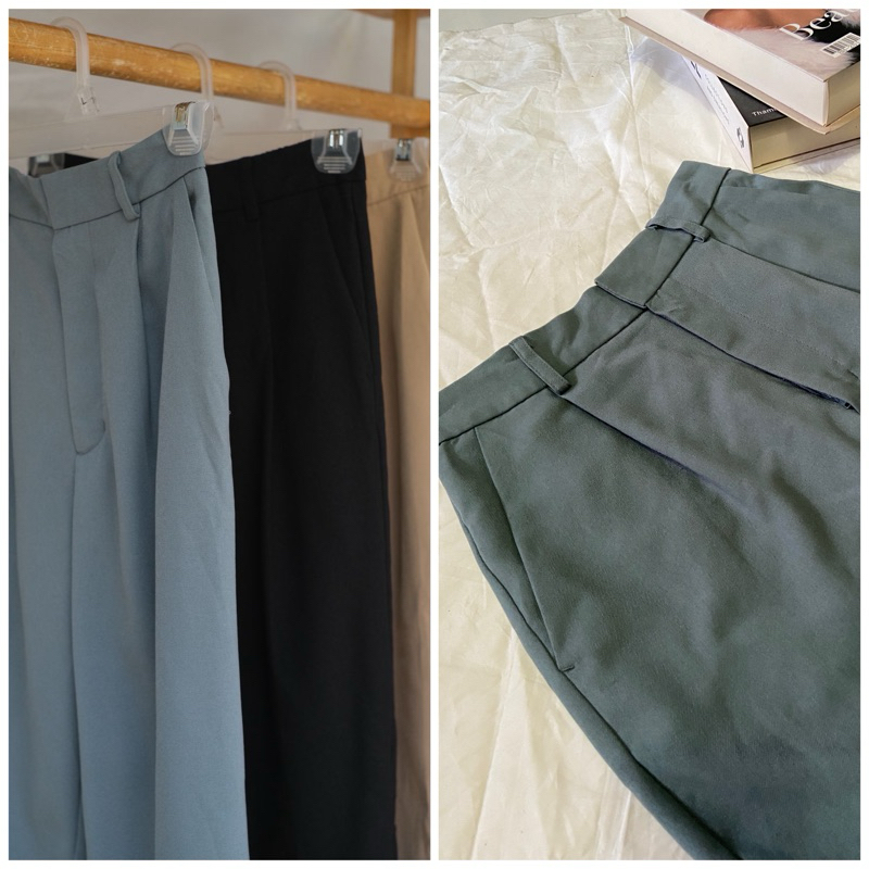 GU UNIQLO highwaist ankle lenght pants