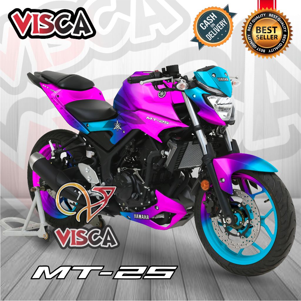 Stiker Decal Yamaha MT 25 OLD Dekal Mt 25 Striping Mt 25 Variasi Decal Mt 25 OLD Full Body BUNGLON