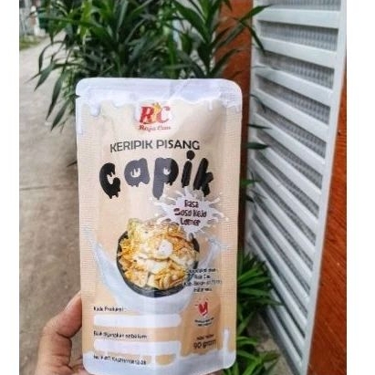 

keripik pisang rasa susu keju lumer 80gram