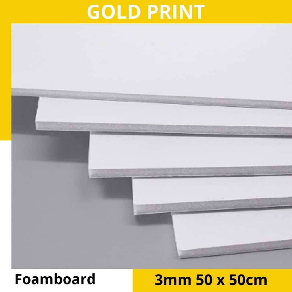 

Foamboard 3mm x 50 x 50cm