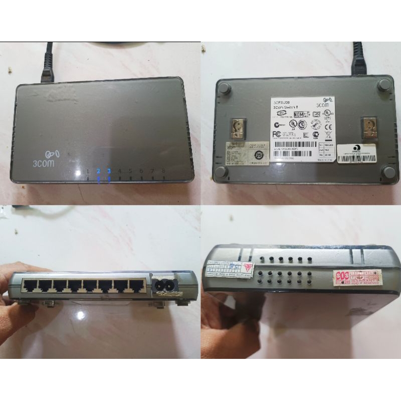 Swicthub 3 com 8 port iriginal