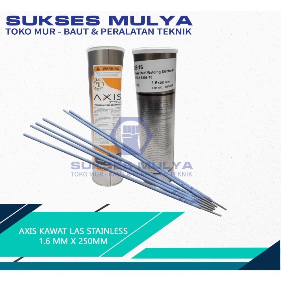 AXIS Kawat Las Stainless 1.6 x 250mm 1kg 1 kg