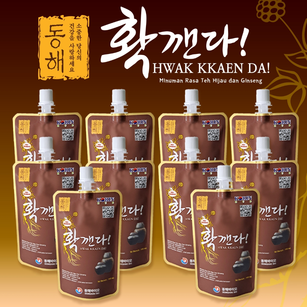

[Bundling 10 x 100ml] DONGHAE BIO - HWAK KKAEN DA 100ml Made in Korea [Minuman Praktis Pereda Mabuk] [Hangover Cure / Anti Hangover]