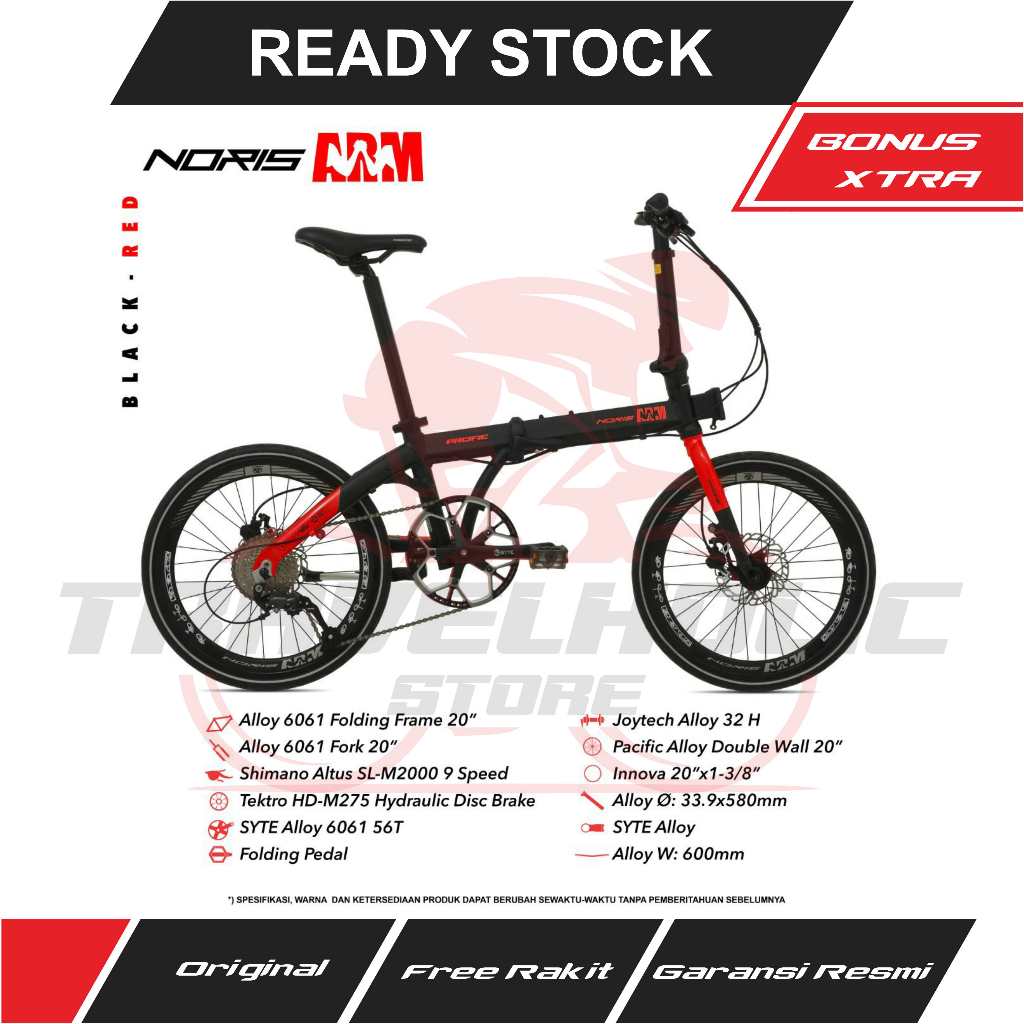 MN Sepeda Lipat PACIFIC Noris ARM 20" (Folding Bike)