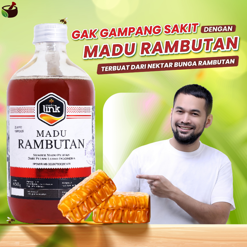 

Madu Rambutan 650 Gr - Untuk Meningkatkan Daya Tahan Tubuh, Gangguan Pencernaan, Magh