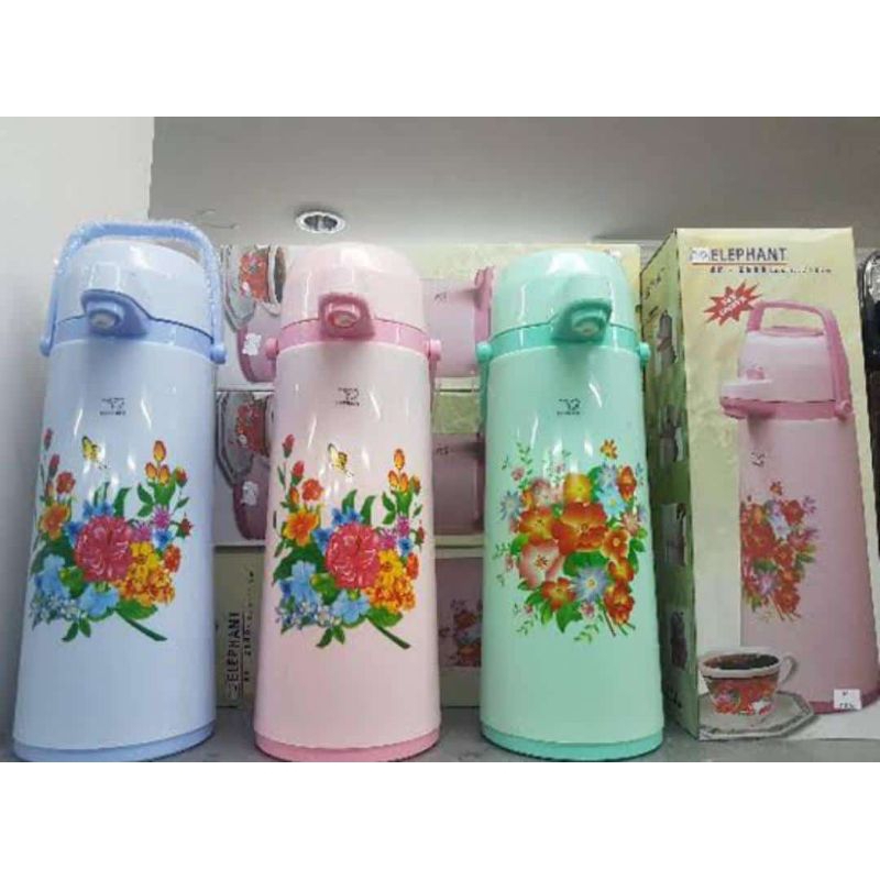 thermos pencet 2,5 liter | termos thermos murah 2,5 liter BESAR merk ELEPHANT| botol tempat air pana