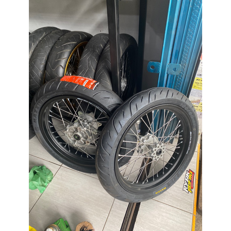 sepaket velg supermoto crf150L tromol ori