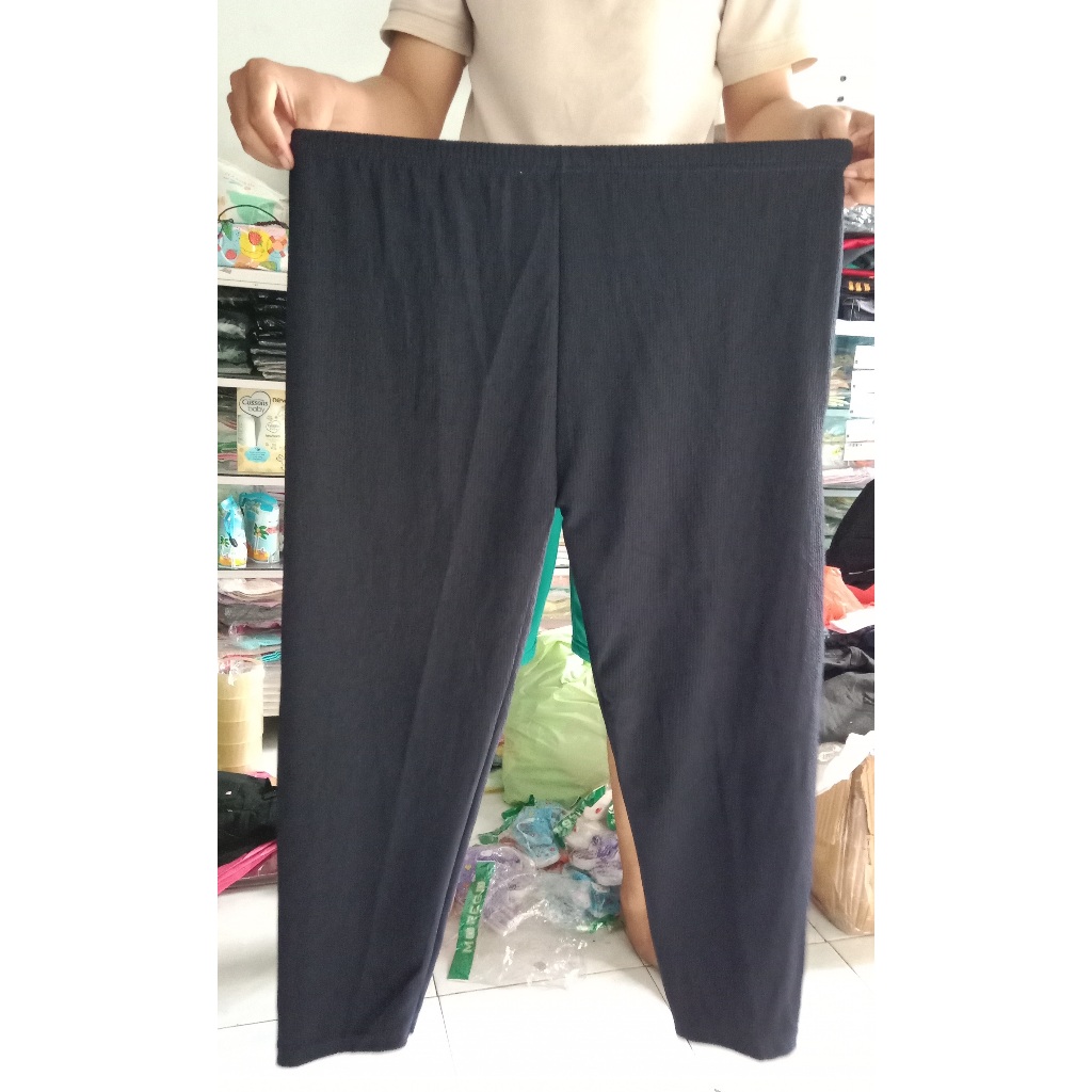 Legging Kulot Babat Jumbo - Kulot Jumbo Muat Hingga BB 85 KG - Celana Panjang Babat Jumbo Harian Wan