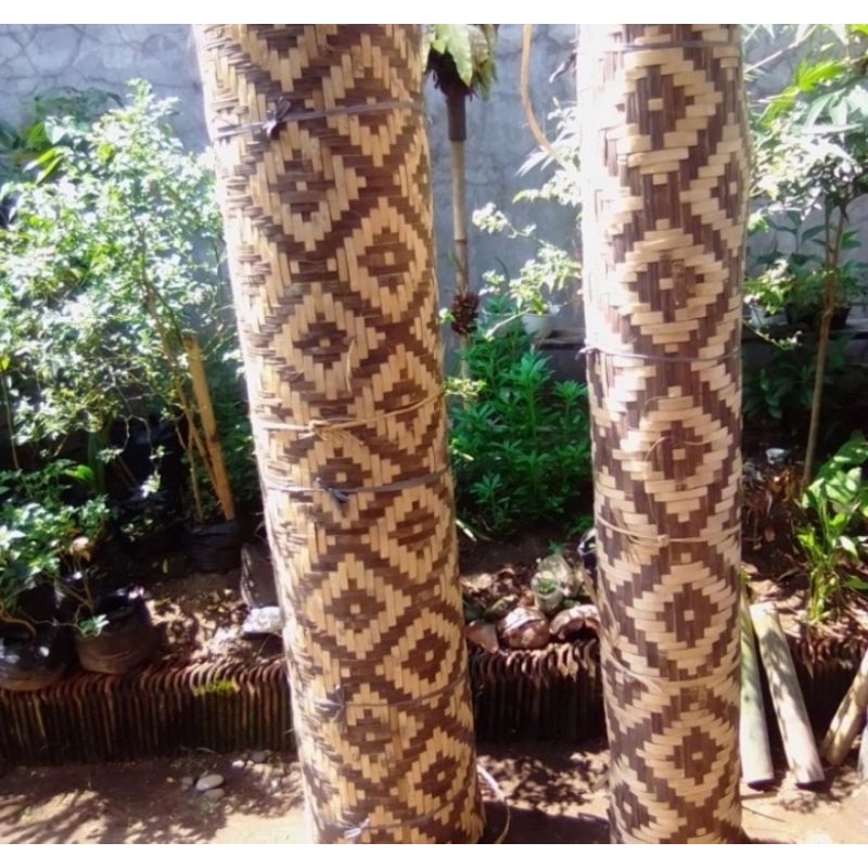 bilik bambu / bilik bambu motif / bilik bambu anyaman / bilik bambu dinding