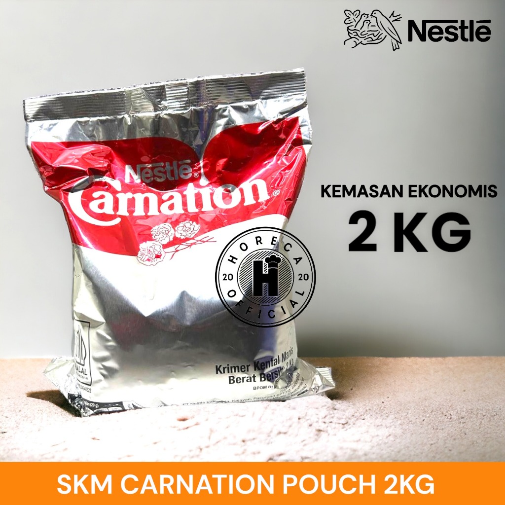 

CONDENSED MILK CARNATION POUCH 2KG/SUSU KENTAL MANIS CARNATION 2KG