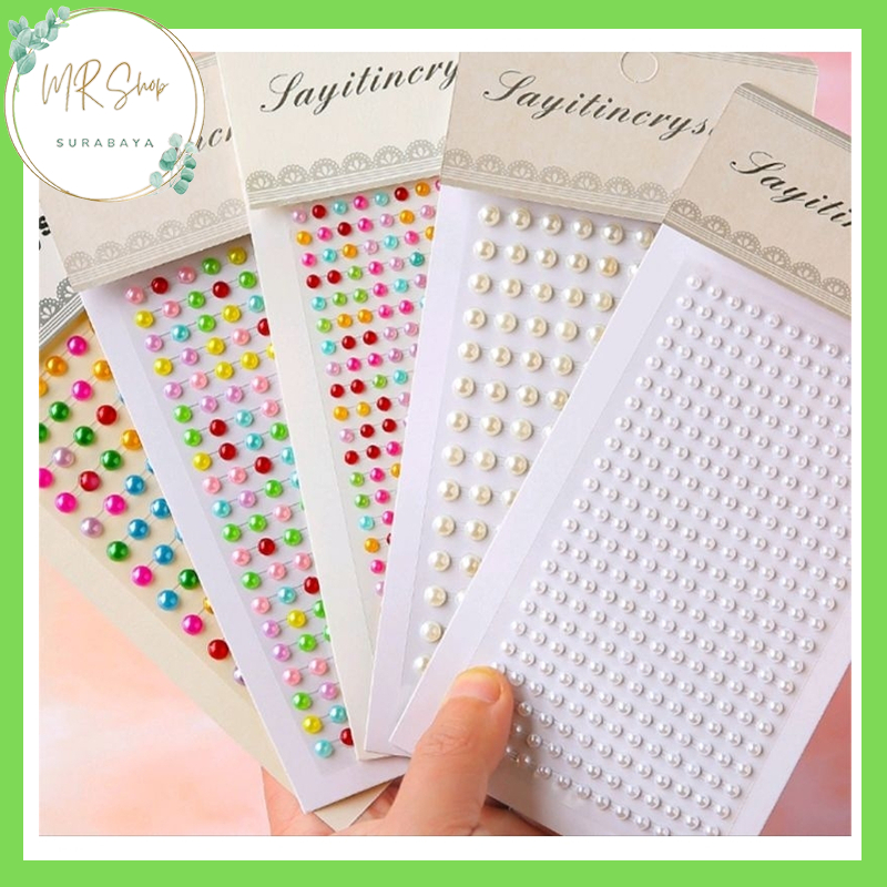 

Sticker Stiker MUTIARA Manik DIY Scrapbook Make up