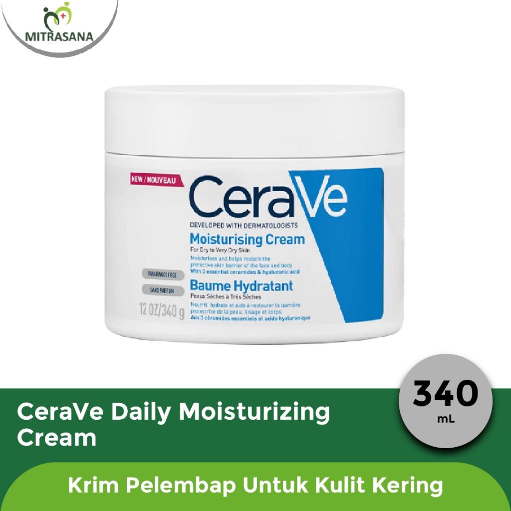 Cerave Daily Moisturizing Cream – Skin Barrier Repair Moisturizer With Ceramide For Normal To Dry Sk