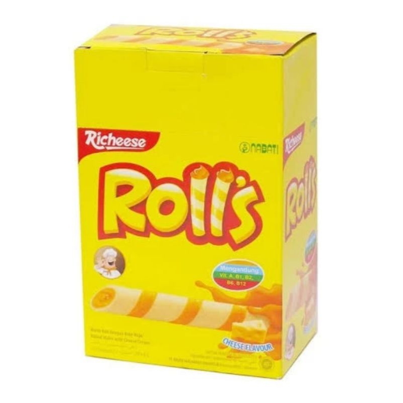 

Nabati Roll's Wafer Stick 1 Box isi 20pcs