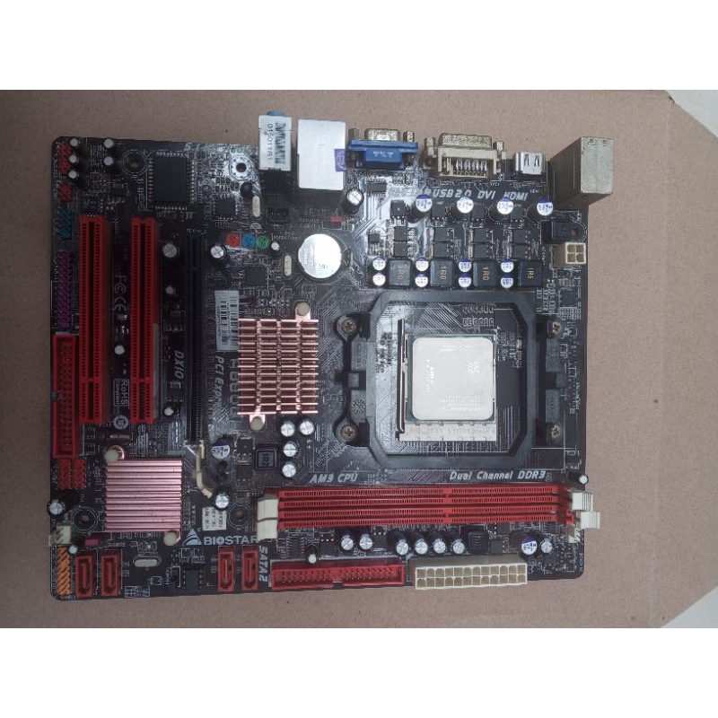 Motherboard am3 Biostar A880G+ plus Prossesor amd athlon II x2 260