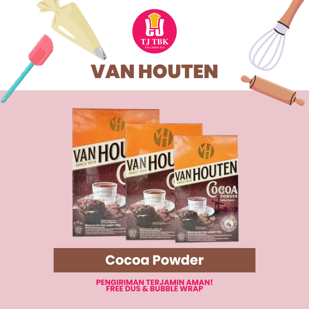 

VAN HOUTEN Cocoa Powder 80gr/ Cocoa Powder 165gr/ Cocoa Powder 40gr