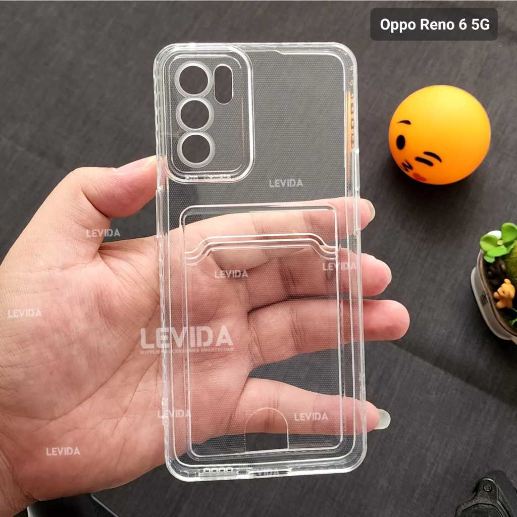 OPPO RENO 6 5G OPPO RENO 7 5G CLEAR CARD CASE SLOT KARTU CASE OPPO RENO 6 5G OPPO RENO 7 5G