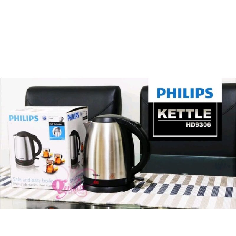 teko listrik philips berbahan stainless steel